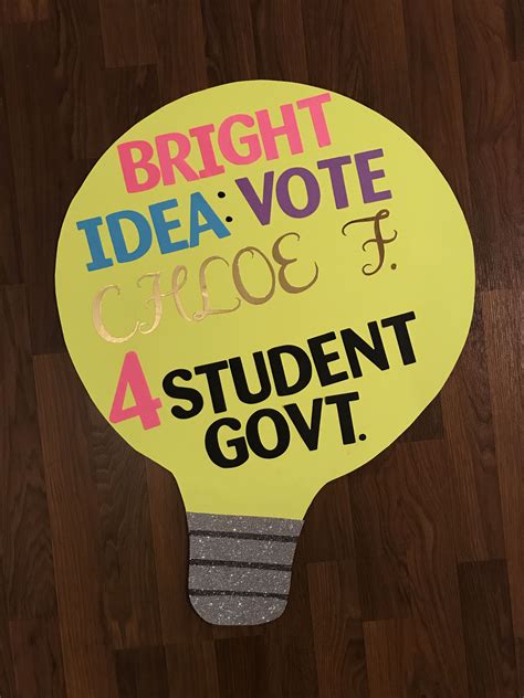 The Student Council is coming up for election and we need your help to come up with slogans I came up with Slogans ideas that you can use or add on. . Poster for student council